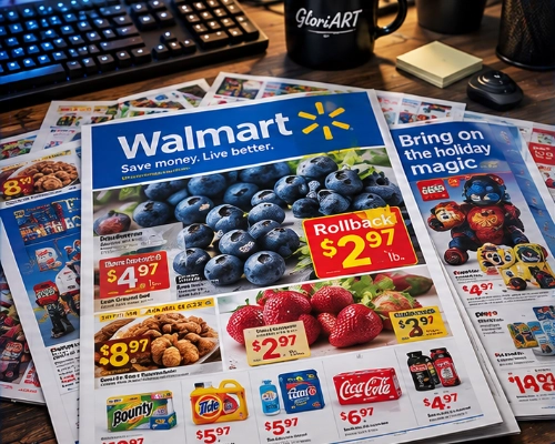 Retail flyer production for Walmart